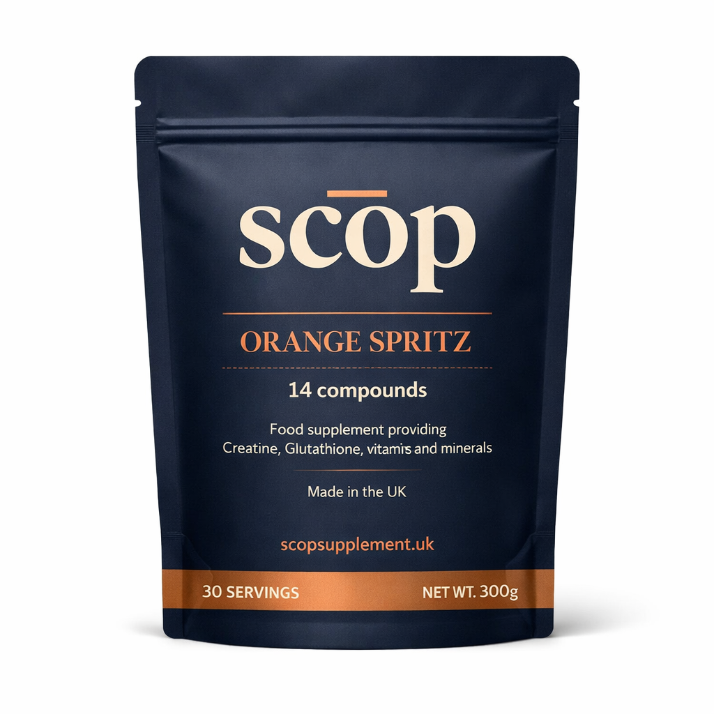 Scōp Orange Spritz supplement pouch